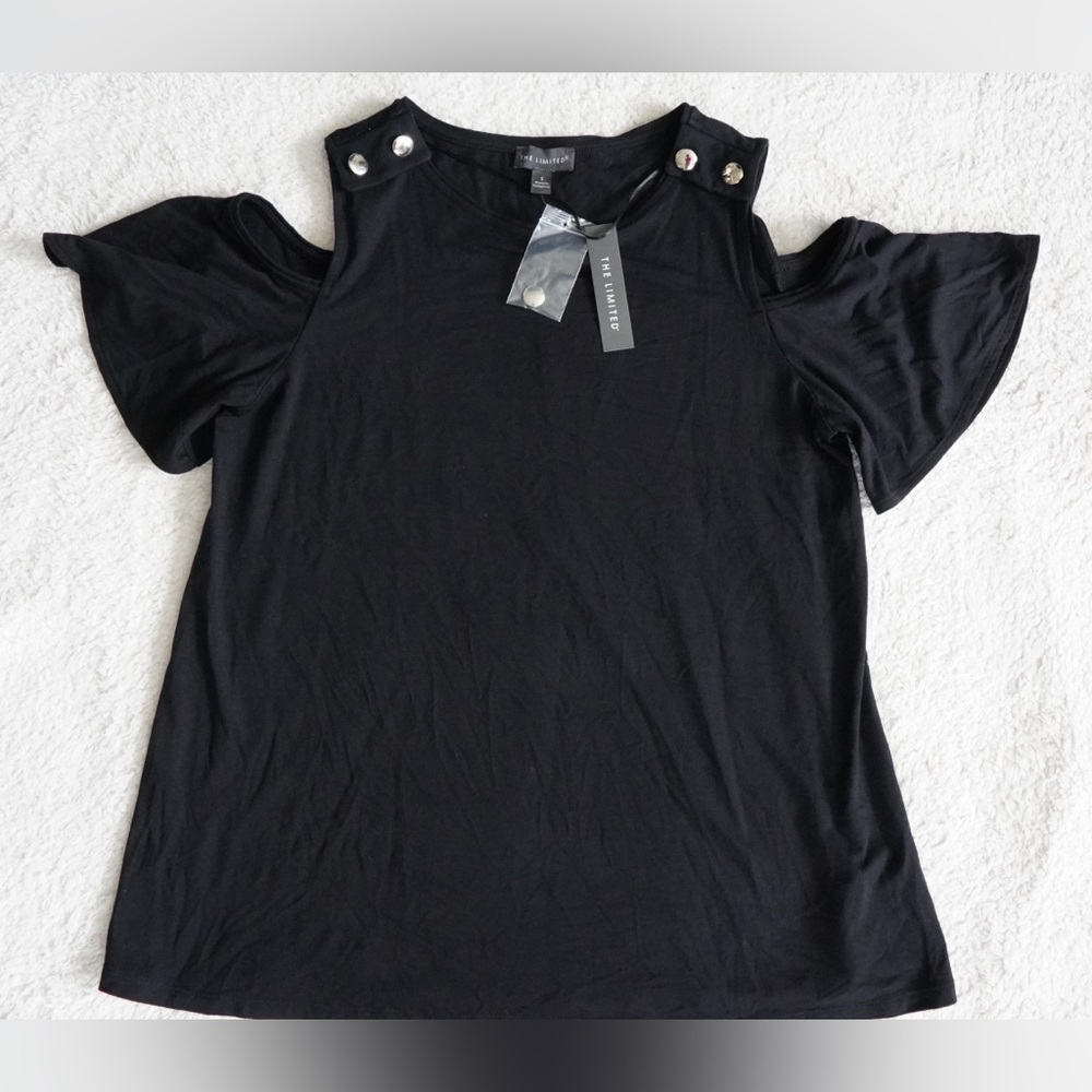 New with tags The limited Black Cold Shoulder Top size S